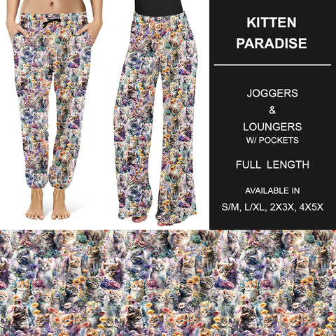 Pre-Order Kitten Paradise Jogger/Lounger Pants (ETA: mid Aug)