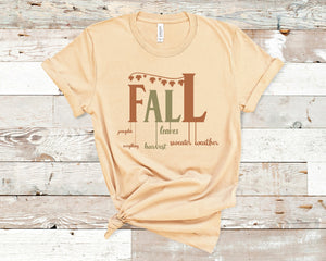 Fall Chart T-Shirt (Made to Order)