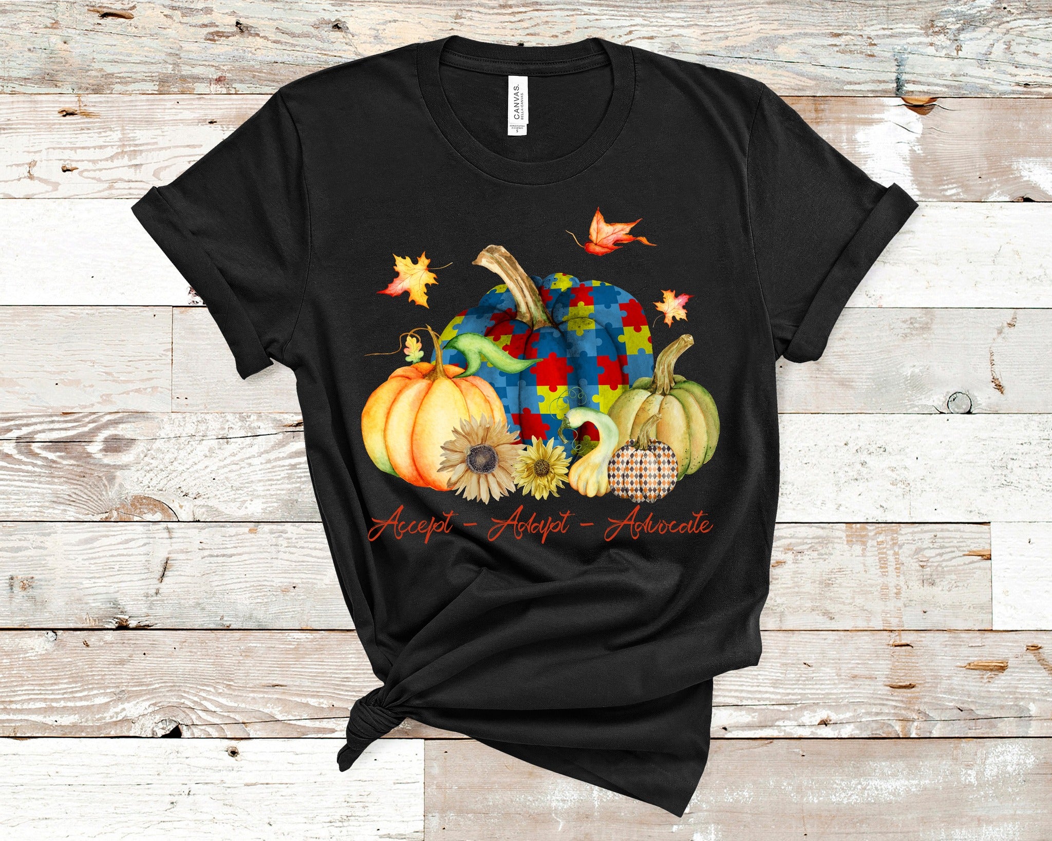 Pumpkin Puzzle Pieces T-Shirt (Made to Order)