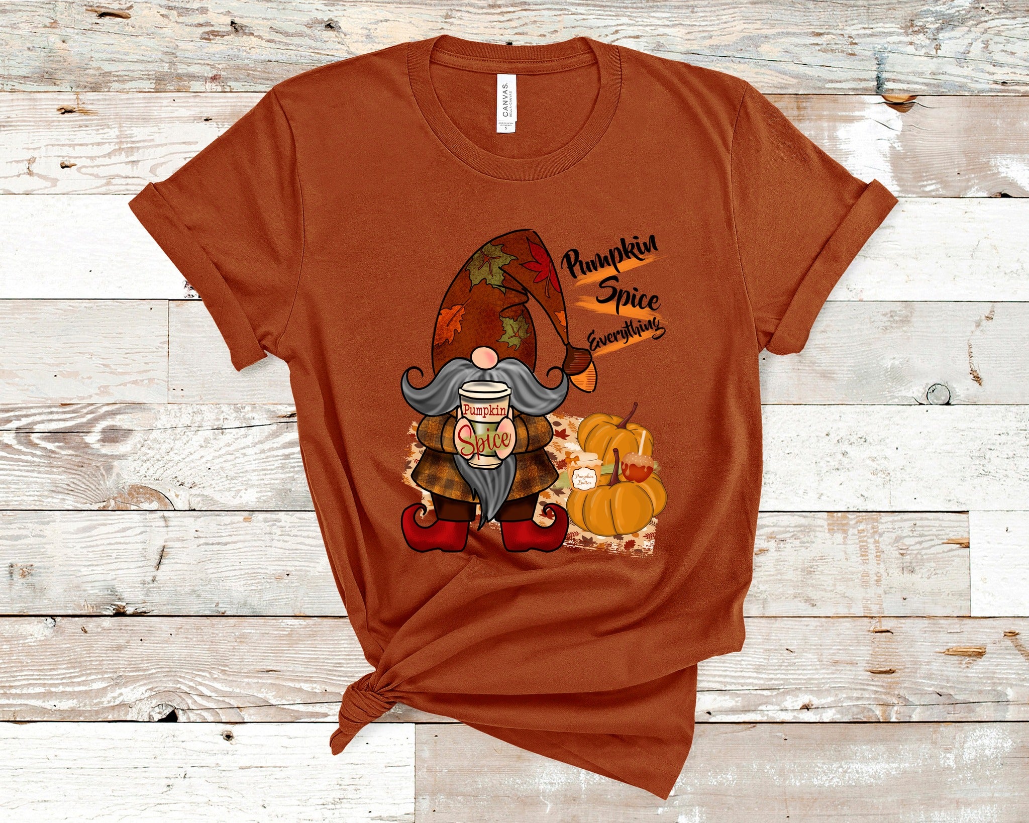 Pumpkin Spice Gnome T-Shirt (Made to Order)