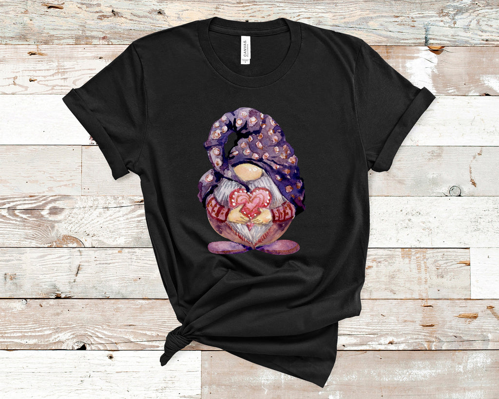 Purple Gnome Tee Custom Print Gnome T-Shirts - Arrow Trend Leggings