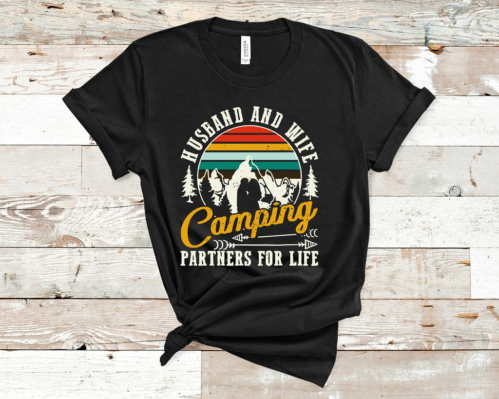 Camping Partners For Life Tee Cute and Fun Custom Print T-Shirts - Arrow Trend Leggings