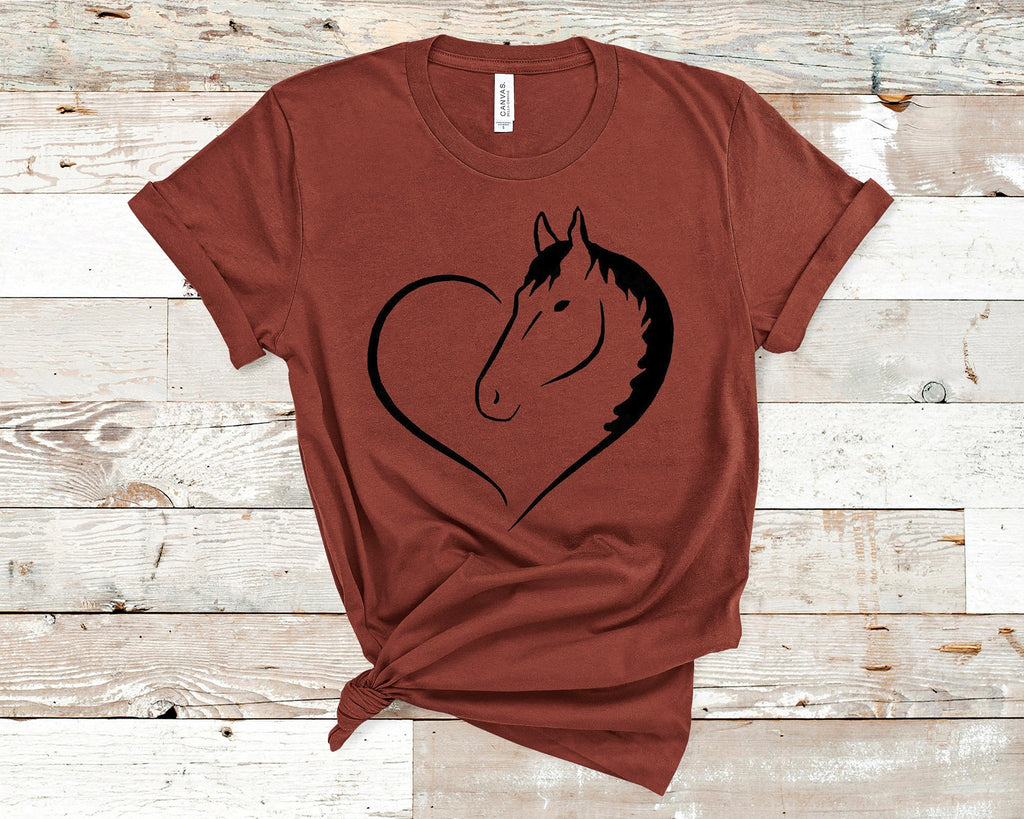 Pretty Horse T-Shirt Cute and Fun Custom Print Tee's - Arrow Trend Leggings