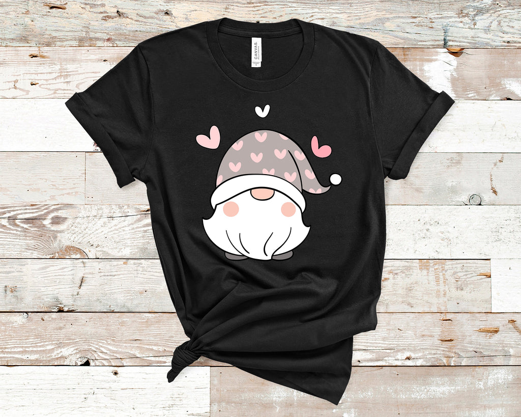 Pastel Hearts Gnome Tee Custom Print Gnome T-Shirts 