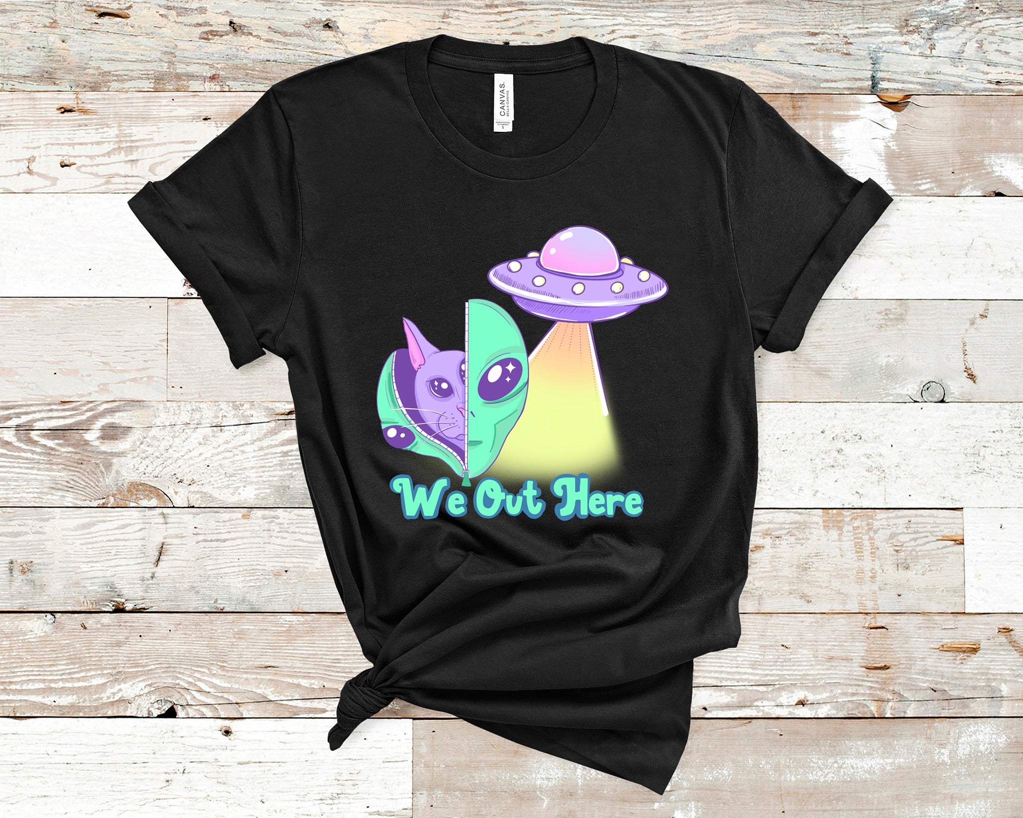 We Out Here T-Shirt (Made to Order)